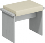 Taburet Bond, valge/hall