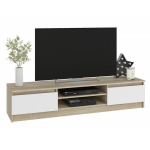 TV laud NORE CLP 160, tamm/valge