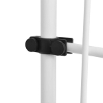 vidaXL k&auml;sitsi sisset&otilde;mmatav varikatus, 400 cm, kreemjasvalge, Kreminė