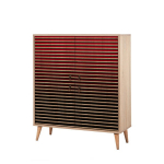 Kapp Kalune Design 863 (I), 111 cm, tamme v&auml;rv/tumepunane