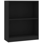 vidaXL raamaturiiul, must, 60 x 24 x 74,5 cm, puitlaastplaat