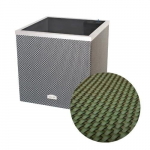 Kastmiss&uuml;steemiga &otilde;ues lillepott, roheline, 50 cm x 50 cm x 43 cm