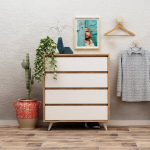 Kummut Kalune Design Suvera, valge/pruun