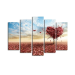 Viieosaline reproduktsioon Puud s&uuml;gisel