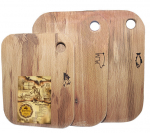 L&otilde;ikelauad kala, k&ouml;&ouml;giviljade ja liha l&otilde;ikamiseks, 3 tk, 20x30x4,5 cm