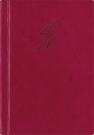 P&auml;ev A6, k&otilde;vak&ouml;ide, kunstnahast kaaned (TUMEPUNANE), Day A6, Teacher's book, fake leather covers (dark red)