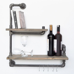 Riiul Kalune Design BoruRaf019, pruun / must