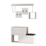 Esikum&ouml;&ouml;bli komplekt Kalune Design Holdon, valge