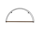 Seinariiul Kalune Design Indicum, pruun/must