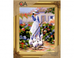 Kanvaa pildiga - tikkimiskomplekt, 22cm x 30cm, Collection D'Art, 6033K