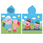 Laste r&auml;tik/poncho Peppa Pig, 50 x 100 cm