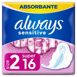 H&uuml;gieenilised sidemed ALWAYS Sensitive Super Plus, S2, 16 tk