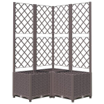vidaXL v&otilde;rega taimekast, pruun, 80 x 80 x 136 cm PP