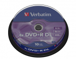 DVD+R DL VERBATIM - 10 tk spindel - 8.5 Go - 8x
