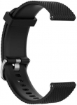 4wrist Nahast rihm Garminile 22 mm - must