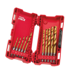 Metallipuuride komplekt Milwaukee Shockwave HSS-G Tin, Hex, 3-10 mm, 10-osaline