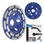Geko Teemantlihvimise Karika Ratas, G00375, 125mm, 22,23mm, 5mm, topelt rida, k&otilde;va terasest korpus