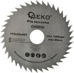 Geko Ringsae l&otilde;iketeras G00050, 115mm, 22mm, 40 hambad, sobib OSB, MDF, vineeri ja plastiku l&otilde;ikamiseks