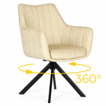 Tool ModernHome p&ouml;&ouml;rlev polsterdatud sametist s&ouml;&ouml;gitoa ja elutoa tugitool 59x57x82,5 cm beež