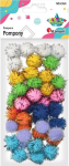 Glitter pom-poms 20mm mix 40tk - Titanum