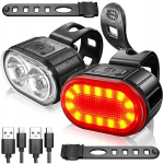Jalgratta tulede komplekt Ees Taga Led Usb Akuga