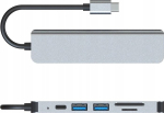 Hub Usb-c 6-in-1 Hdmi 4k, 2x Usb 3.0, Pd, Sd/microsd