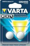 Aku Varta liitium n&ouml;&ouml;pbaterii 06450101402, CR2450, 3V, 570mAh, 2tk, -20 kuni +70 &deg;C, mitte laetav