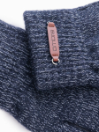 Meeste soojad tumesinine melange villased puutetundlikud kindad Om-acgl-0110 V3, navy blue