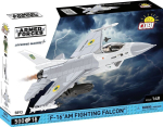 Cobi Klocki Konstruktor F-16C Fighting Falcon COBI-5893, 500 tk, 1:48, plastik, poistele, alates 8 eluaastast, kujuke