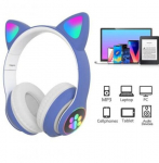 Juhtmevaba Cat Ear LED Over Ear 5.0 Bluetooth Dual Connection RGB Bass stereo m&uuml;rasummutavad k&otilde;rvaklapid mikrofoniga