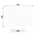 Lionto kaitsev&otilde;rk r&otilde;dudele ja akendele, 3x4 m