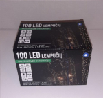 J&otilde;ulutuled &otilde;ue 100 LED/10 m + 1,5m, v&auml;rv: sinine / k&uuml;lm valge (Flash) (104) 6611