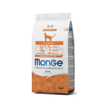 T&auml;iss&ouml;&ouml;t t&auml;iskasvanud steriliseeritud kassidele Monge Natural Superpremium pardiga 1,5 kg