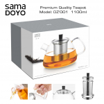 Klass Teekann roostevabast terasest filtriga, DZ001, Premium klass, Premium Quality Teapot, 1100 ml