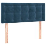 vidaXL voodiraam peats, tumesinine, 90x5x78/88 cm, samet