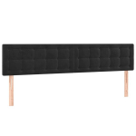 vidaXL voodipeatsid 2 tk, must, 80x5x78/88 cm, samet