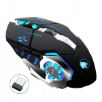 Juhtmevaba m&auml;nguhiir USB-hiir Laetav 1600 Dpi RGB LED-taustvalgustusega ja DPI reguleerimisega