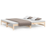 vidaXL v&auml;ljat&otilde;mmatav p&auml;evavoodi, 2 x (80x200) cm, m&auml;nnipuit