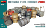 Liimitav mudel MiniArt 49002 German Fuel Drums 200L 1/48