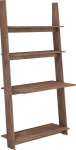 Kirjutuslaud-riiul Rack, pruun