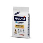 Kuivtoit v&auml;ikestest t&otilde;ugudest koertele ADVANCE Mini Sensitive, l&otilde;he ja riisiga, 3 kg
