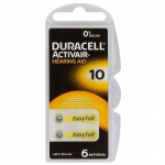 Kuuldeaparaadi patareid Duracell ActivAir 10, 6 tk.
