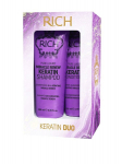 RICH - Toitev ja tugevdav juuksehoolduskomplekt keratiiniga, 250 ml + 250 ml