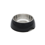 Pet Inn roostevabast terasest kauss Melamina S, &uuml;mar, must