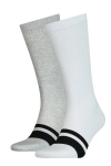Meeste sokid Puma Seasonal Logo Sock 2-Pack, valged ja hallid