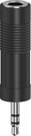 Hama 00205196 Jack audio Adaptateur [1x Jack naine 6.35 mm - 1x Jack mees 3.5 mm] musta