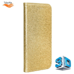 &Uuml;mbris TakeMe 3D-Crystal Shine Magnetic Fix Book Case, sobib Samsung Galaxy A51 (A515F), kuldne
