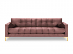 Neljakohaline diivan Cosmopolitan Design Bali, roosa/kuldne v&auml;rv
