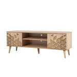 TV-laud Kalune Design 863(I), kollane/tamme v&auml;rv