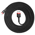 Baseus kaabel Cafule USB - Lightning 3,0m 2A punane-must